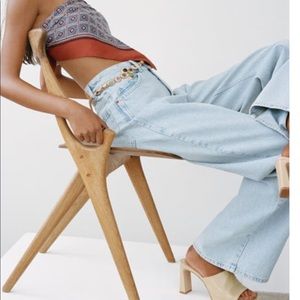 zara high waisted wide leg 28waist, 32 inseam